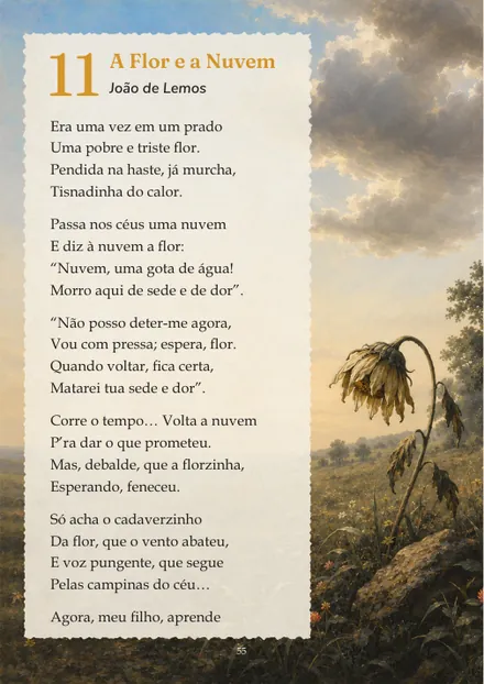 Obra 11, A Flor e a Nuvem, de João de Lemos